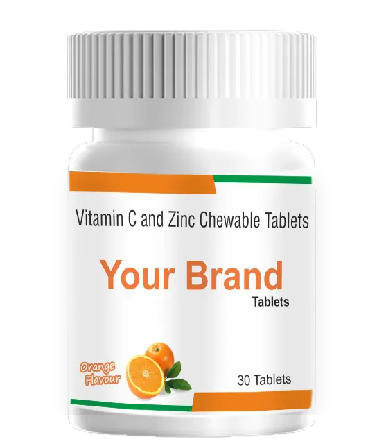 Vitamin C and Zinc Chewable Tablets Healthcare PAVAN NUTRA