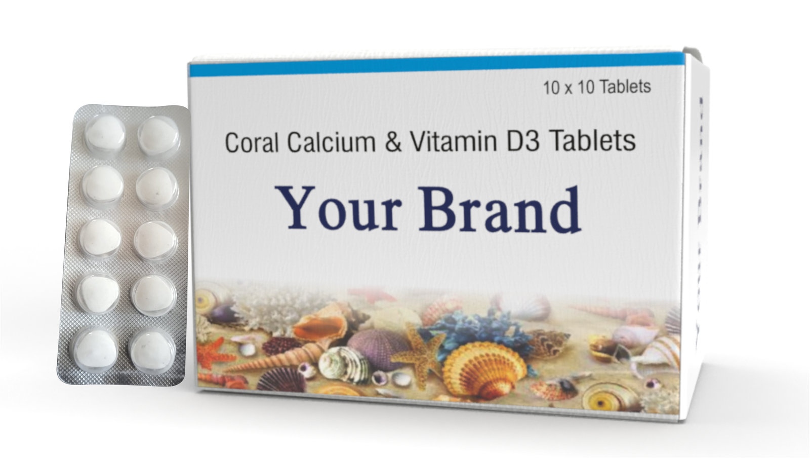 Coral Calcium & Vitamin D3 Tablets PAVAN NUTRA